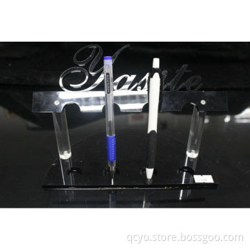 acrylic crystal office pen stand